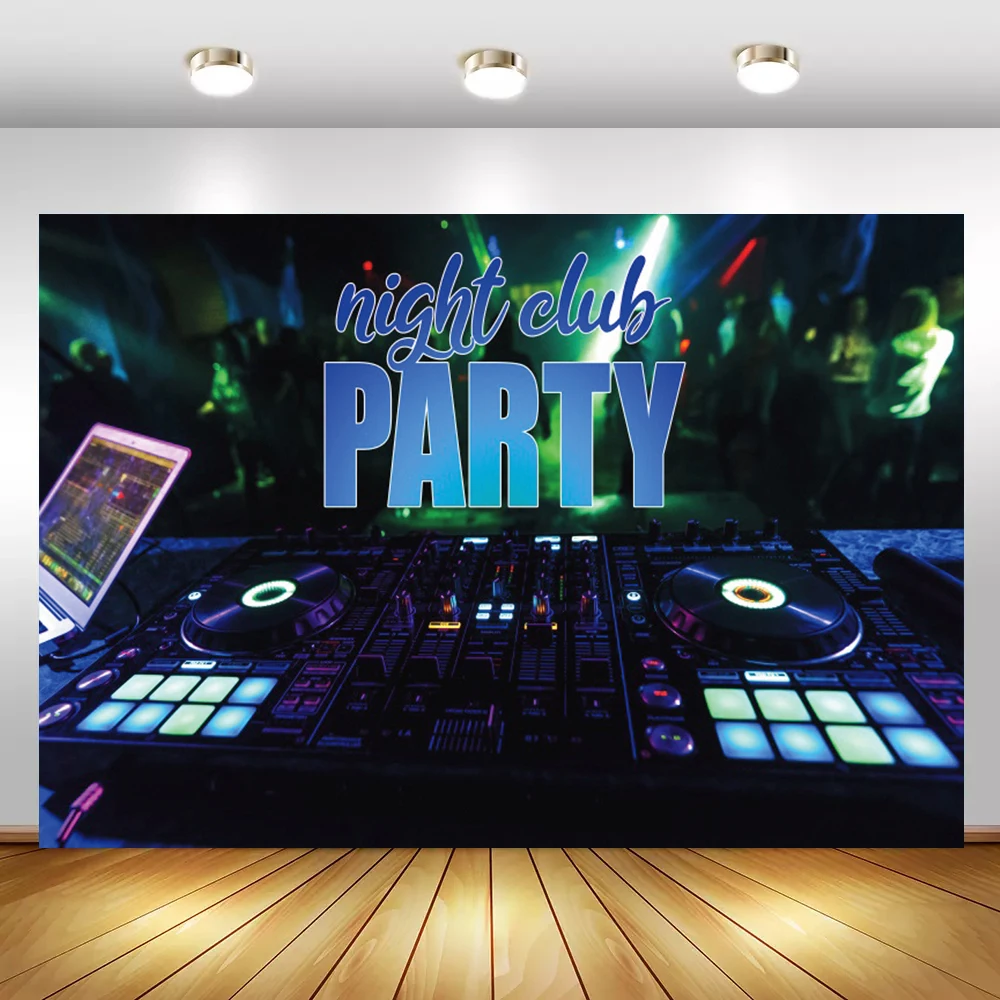 Laeacco декор для карнавала ночного клуба вечерние плакаты баннеры дискотеки аудио