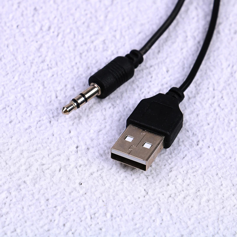 2 шт. динамик Mp3 MP4 плеер 40 см USB мини штекер-штекер 0 стандарт + 3 5 мм AUX аудио разъем