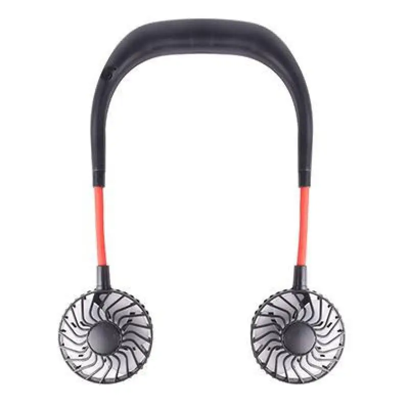 USB Перезаряжаемый мини спортивный вентилятор с шейным ремешком Настольный