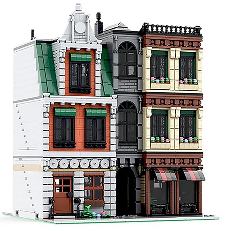 BuildMOC друзья центр города городской совместимый с Lepining обеденная корзина друг