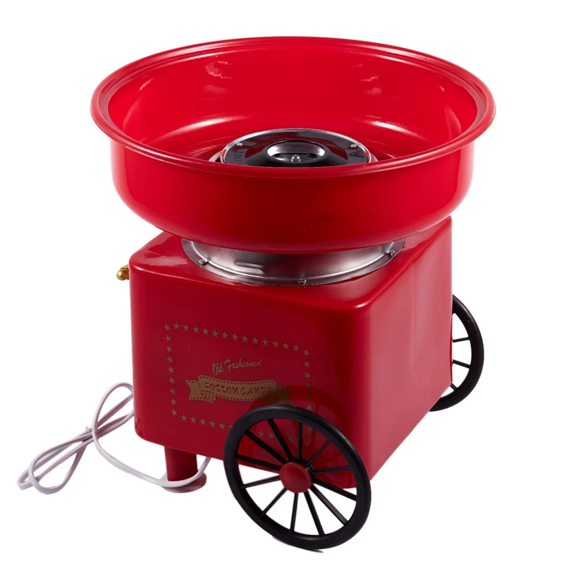 Household Mini Diy Sweet Cotton Candy Machine Electric Retro Sugar Maker Cart Commercial Floss Eu P | Бытовая техника