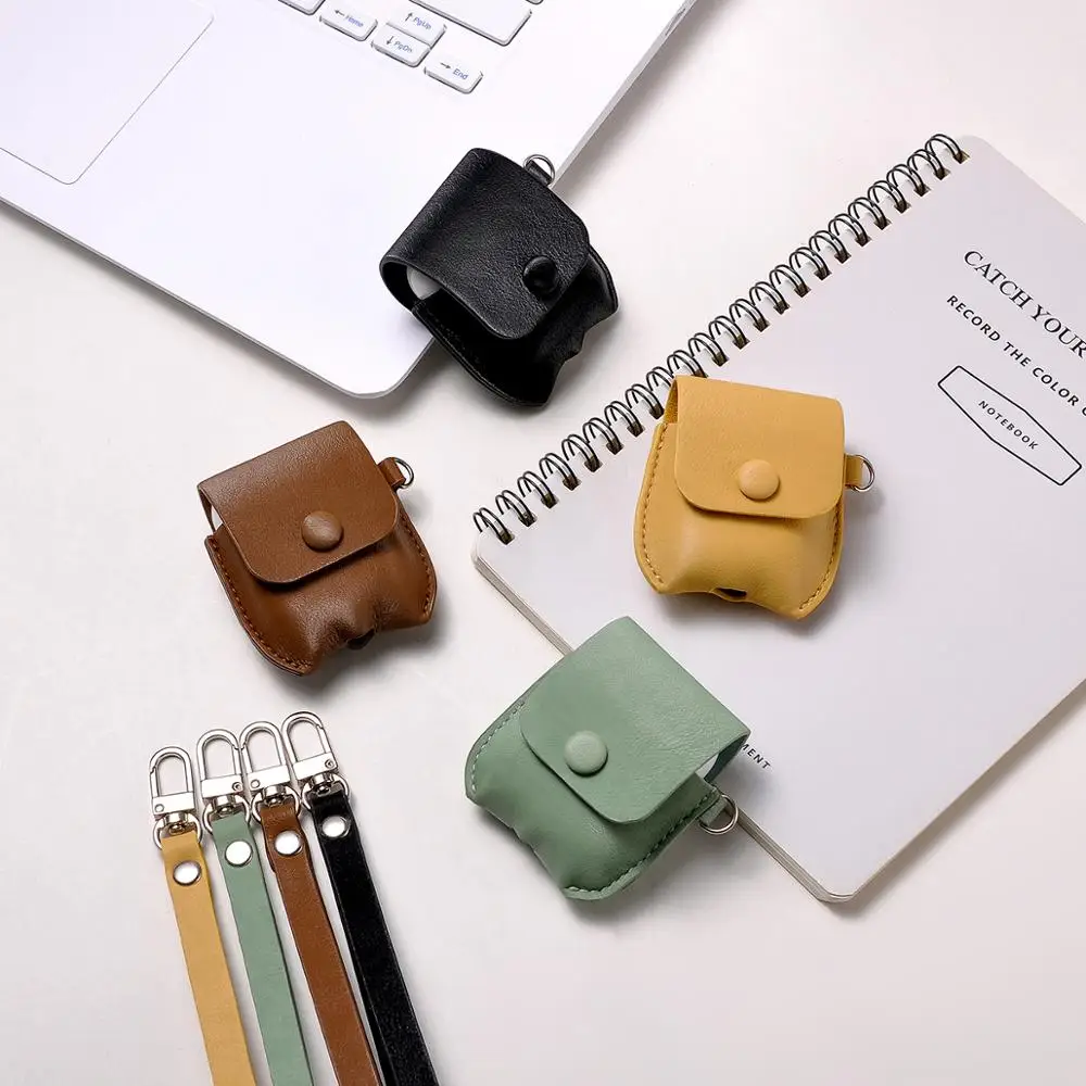 Чехол для наушников Airpods кожаный чехол Роскошный Apple AirPods 1 2 Air pods аксессуары сумки