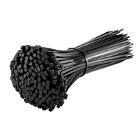 100pcs cable zip ties 4 6 8 inch premium plastic wire ties with 11 pounds tensile strength self locking black nylon tie