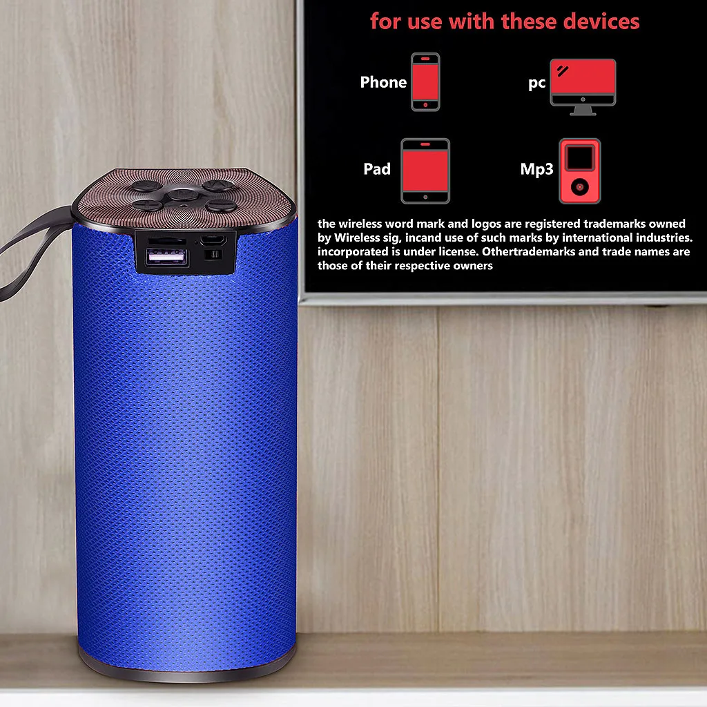 Портативная Bluetooth Колонка 10 Вт портативный беспроводной динамик с поддержкой USB fm