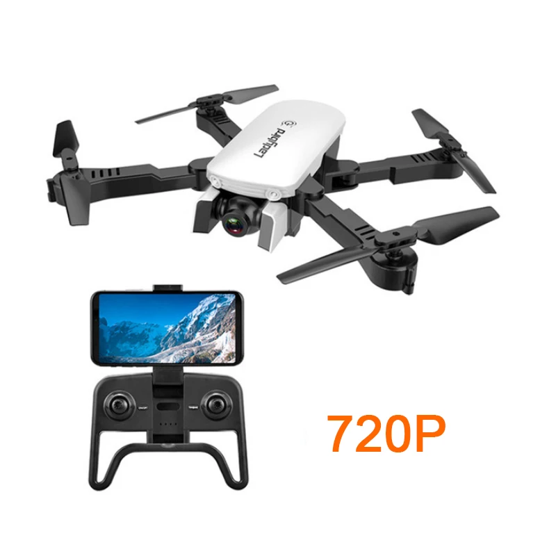 white 720P ba1 R8 1808 Дрон с двойной камерой 1080P 4K PX1600W HD WiFi FPV оптический поток Автоматическая красота RC Квадрокоптер вертолет XS816 SG106 - Цвет: white 720P ba1