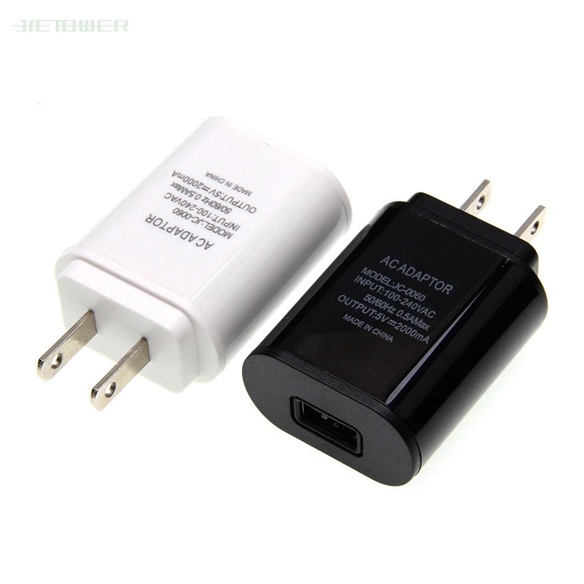 100 шт./лот универсальное 5 В 2 А ЕС США Великобритания штепсельная вилка USB быстрое