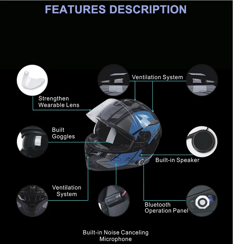 FreedConn BM22-967 4,1 CSR мотоциклетный Bluetooth шлем домофон BT домофонная система до 6 всадников говорящий fm-радио