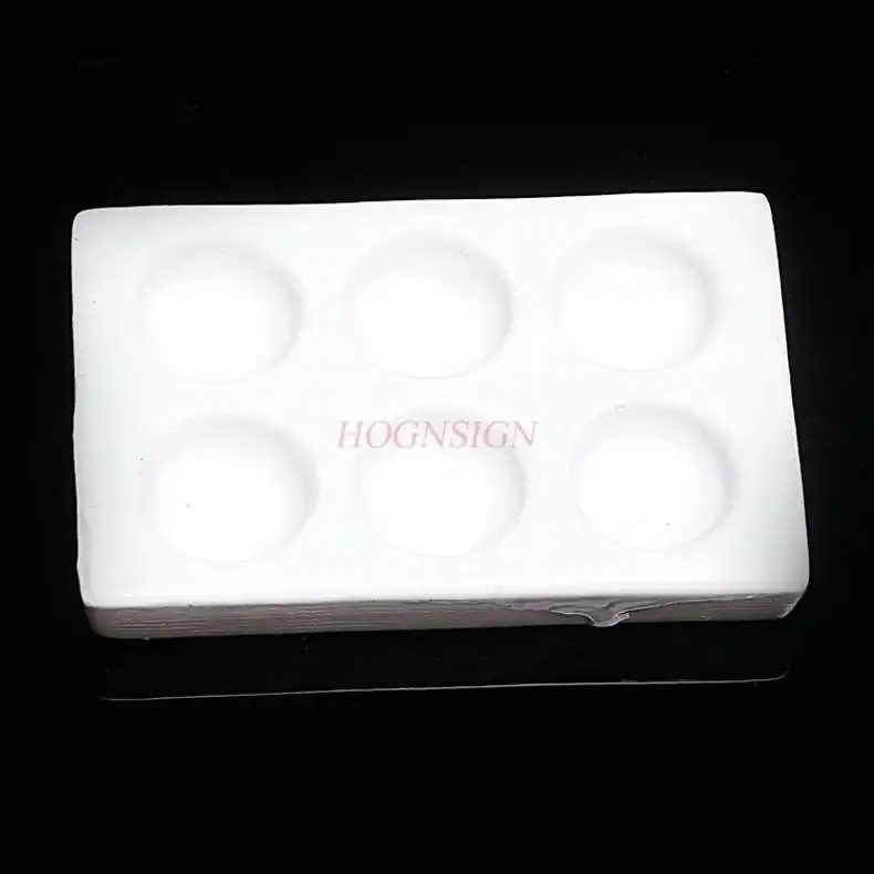 

Porcelain drip plate 6-well reaction plate chemical experiment equipment instrument physicochemical plate