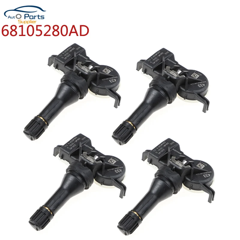 Датчик контроля давления в шинах 68105280AD, 433 МГц, TPMS для Chrysler 2017, Dodge Дротика, Jeep Grand Cherokee, 68252493AB, 2015-200 гг.