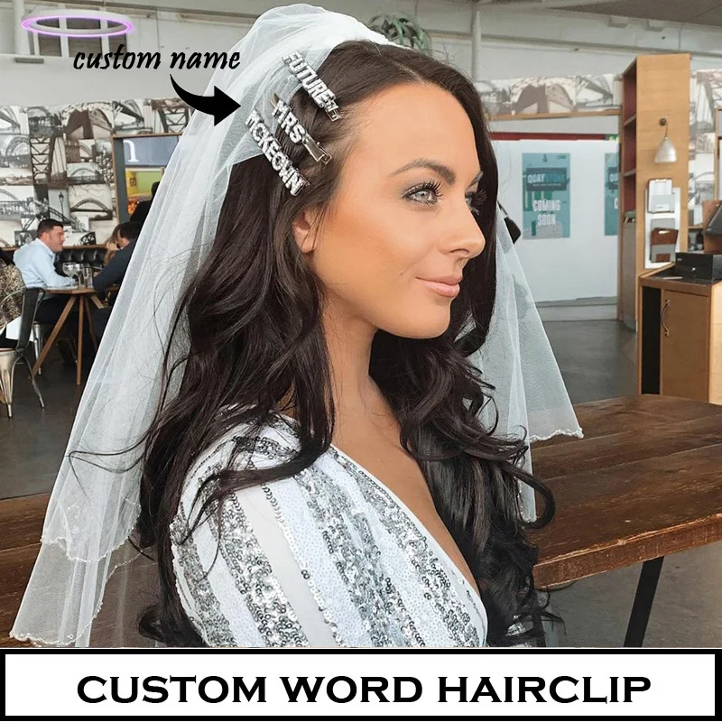 Заколки для волос с надписью MRS Bride|Украшения волос| |