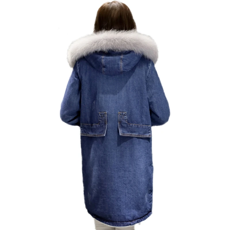 Зимние женские куртки 2020 с капюшоном и меховым воротником Женская хлопковая