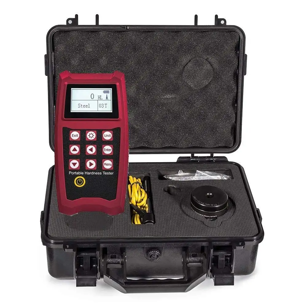 

Portable LCD Screen Hardness Tester with Standard D Probe Digital Hardness Testing Gauge with 6 Hardness Units