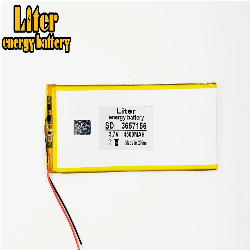 3 7 v 4500mah 3657156 3555155 (полимерная литий ионная батарея) батарея для планшетного ПК gps mp3