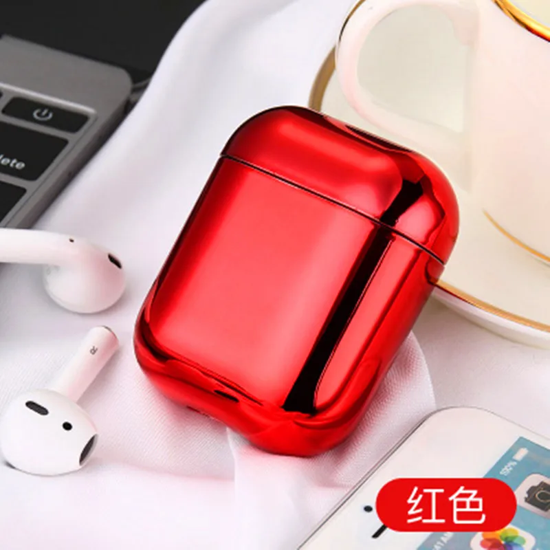B Покрытие чехол наушники для Apple Airpods чехол Bluetooth беспроводные наушники защитная крышка коробка для Air Pods вкладыши наушников сумка - Цвет: B