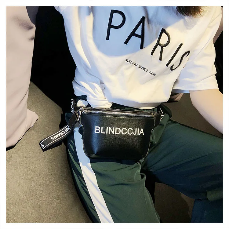 

Leather Simplicity Bag with Chain Zipper Wholesale Shoulder Bag Messenger Cross Body Bags Waist Wallet Handbag DF50BA