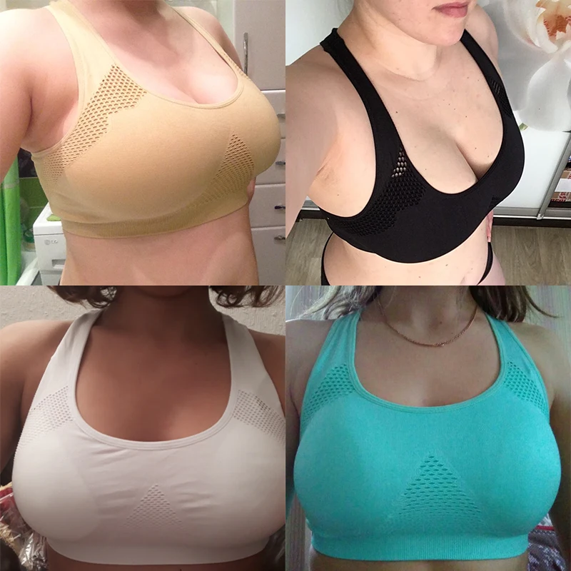 Спортивный бюстгальтер для женщин размера плюс XXL впитывающий пот йоги дышащий
