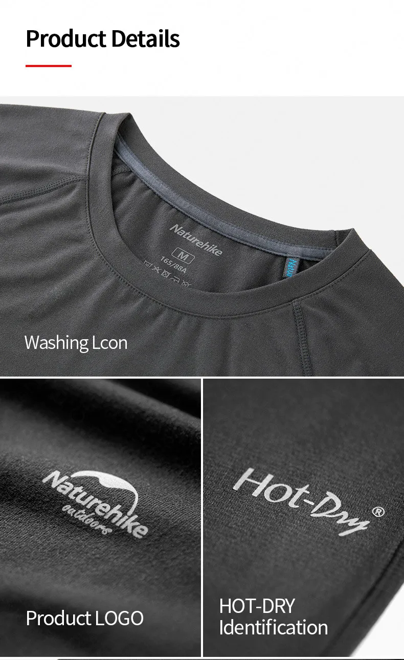 Naturehike Outdoors Functional Thermal Underwear Suit Quick Drying Autumn Pants Winter Sweat Releasing Sports Underwear