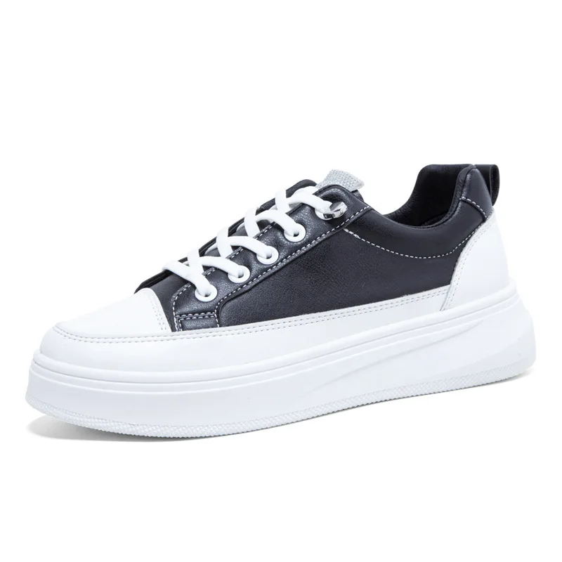 

Shoes Woman Flats White Sneakers Modis Round Toe Clogs Platform Dress New Summer Casual 2021 Creepers Small Bonded Leather Basic
