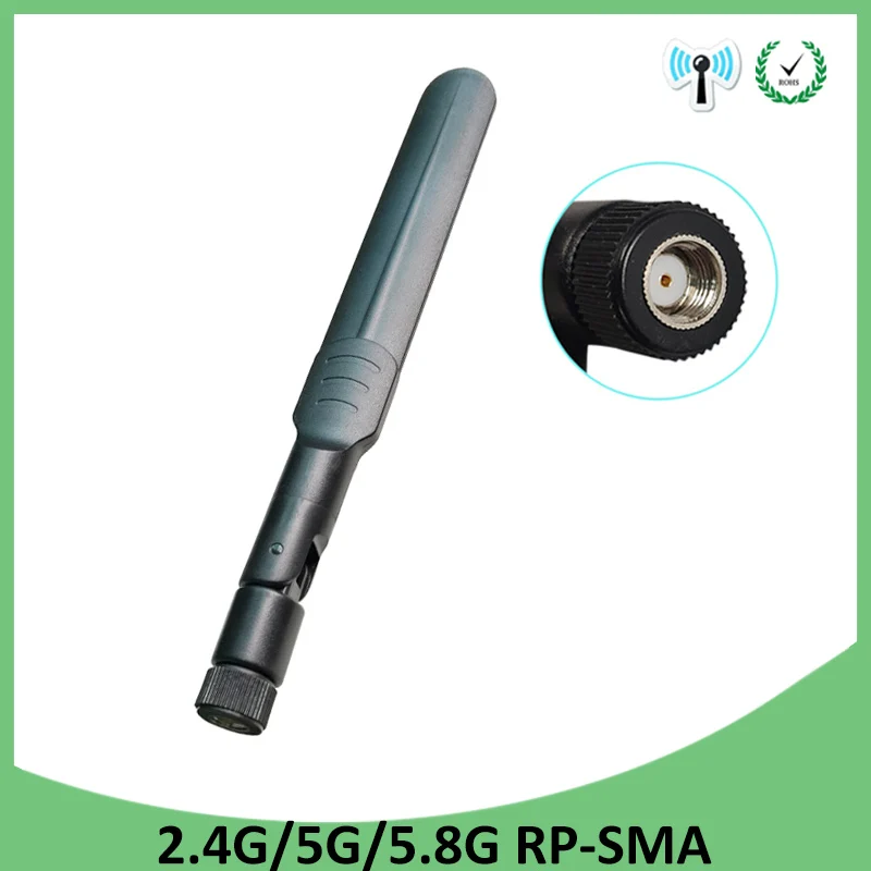 GRANDWISDOM 10pcs 2.4g 5.8g antenna 5dbi sma female wlan wifi dual band antene iot module router tp link antena high gain