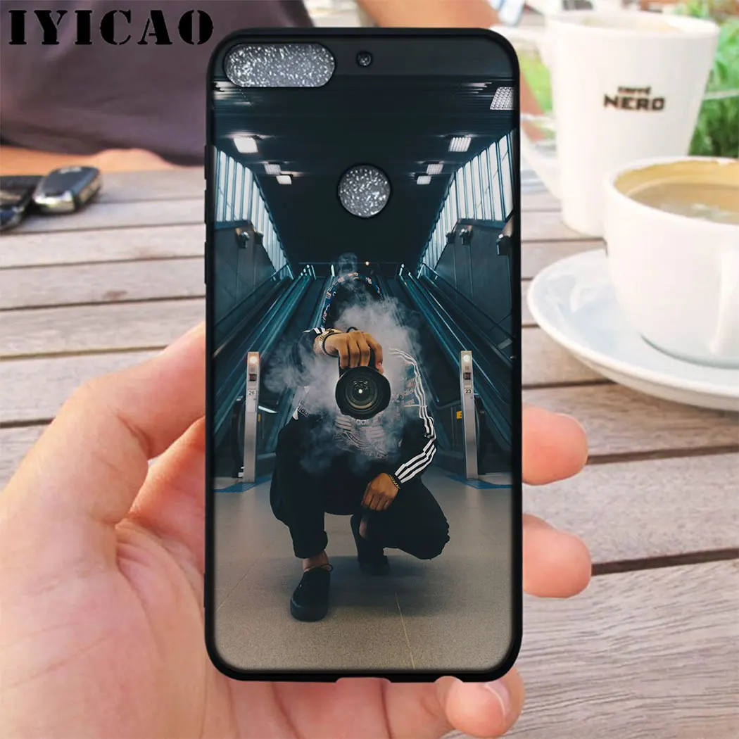 IYICAO камера мягкий чехол для мобильного телефона Huawei Honor 6a 7A 20 9X Pro 7C 7X 8X 8C 8 9 10 Lite