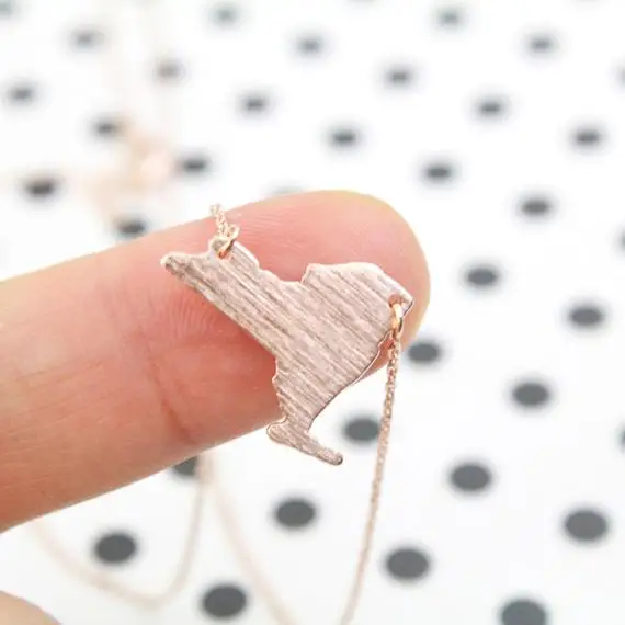 Нью Йорк штат США карта ожерелья контур Форма большое яблоко для родного города