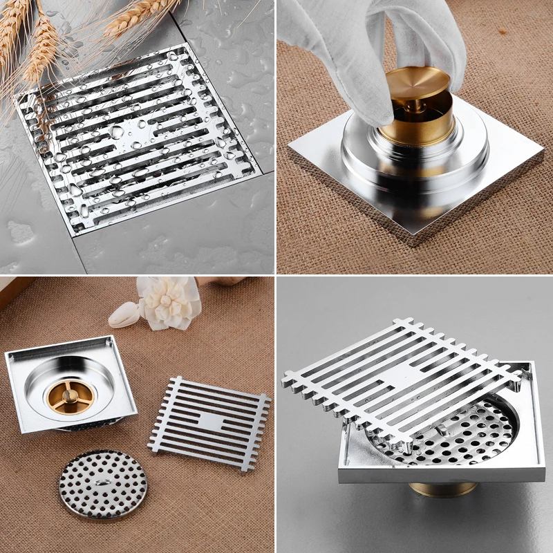 Напольная Сливная крышка латунная линейная напольная сливная плитка вставка