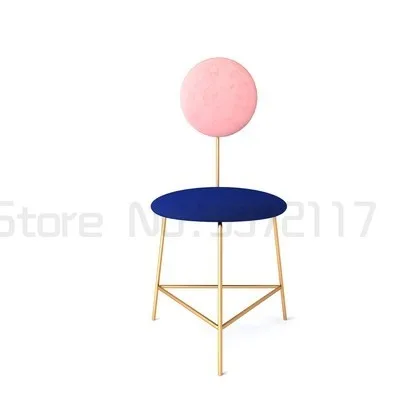 

Металлическое обеденное кресло, креативный стул-спинка для макияжа, современное кресло для макияжа, компьютерное кресло, персонализирован...