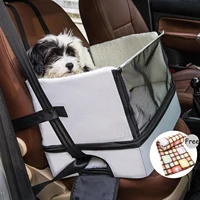 pet dog car seat bag nonslip warm basket folding hammock safe car armrest box booster kennel bed for dog cat travel