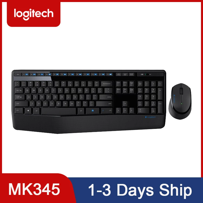 Беспроводная клавиатура и мышь Logitech MK345 прочная полноразмерная оптическая