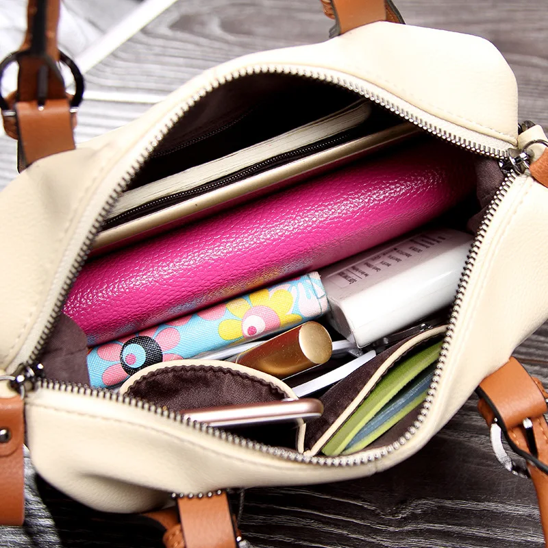 

Spring and summer new Bags for women Color contrast handbag One shoulder Messenger bag fashion large capacity simple