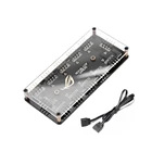 12V 4Pin RGB втулка вентилятора для малышей от 1 до 10 многоходовой разветвитель ПК Светодиодные ленты светильник масляный радиатор Adapter для ореолом MSI Gigabyte ASRock материнская плата