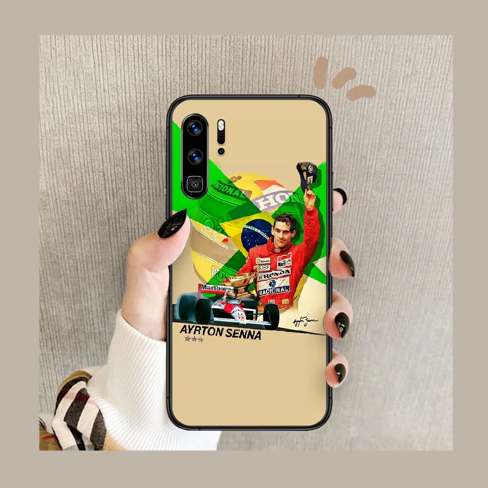 

Ayrton Senna F1 Phone Case For Huawei P Mate 10 20 30 40 Lite Pro smart Z 2019 nova 5t black Etui Fashion Waterproof Pretty Cell
