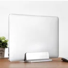 Регулируемая вертикальная подставка Besegad для ноутбука, компактный настольный держатель, кронштейн, док-станция для Apple MacBook, Lenovo, YOGA, ноутбука