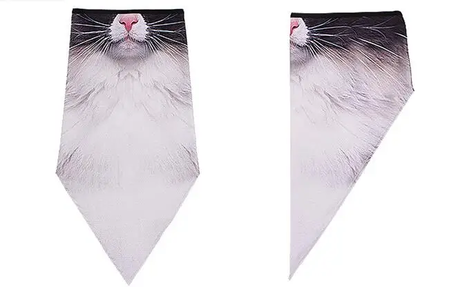 Мотоциклетная Бандана с 3D изображением кота и животных флисовый теплый