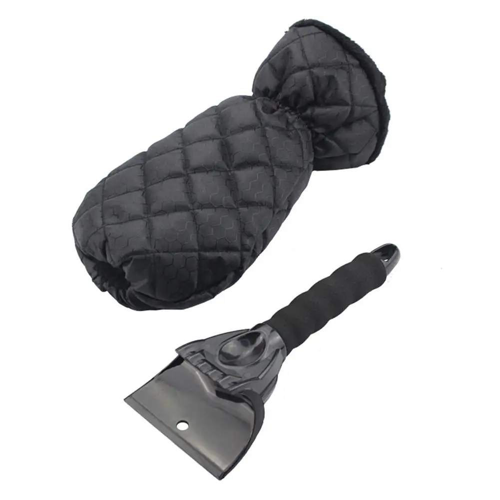 

Ice Scraper Mitt Warm Mitt With Brush Detachable Car Windshield Scraper Remove Snow/Frost Scrape Ice Wiper Protection Universal