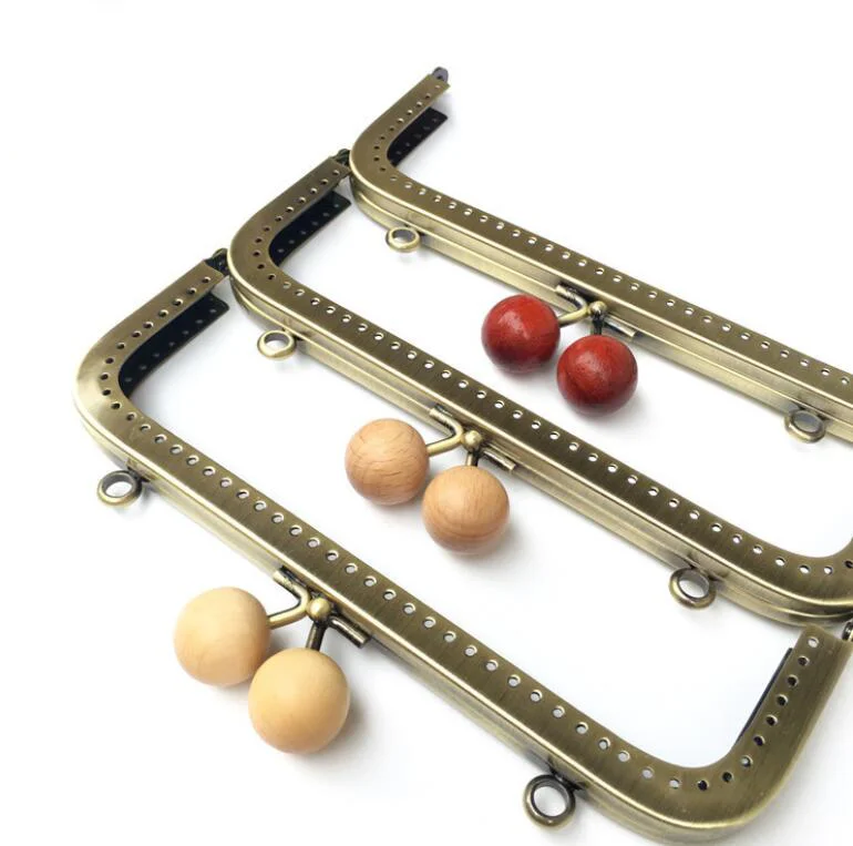 10pcs  18cm Metal Frames Lotus Flower Head Purse Frames Kiss Clasp Clutch Bags Part Diy Metal Clasps Coin Purse Frames