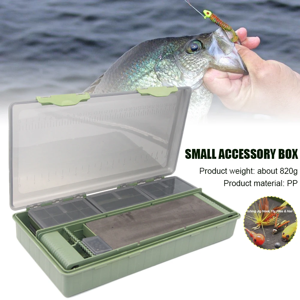 

HOT Carp Fishing Tackle Box PP Plastic Fishing Lure Box Organizer Rig Hanging Storage Box Portable Case Easy Fishing Tackle Kit