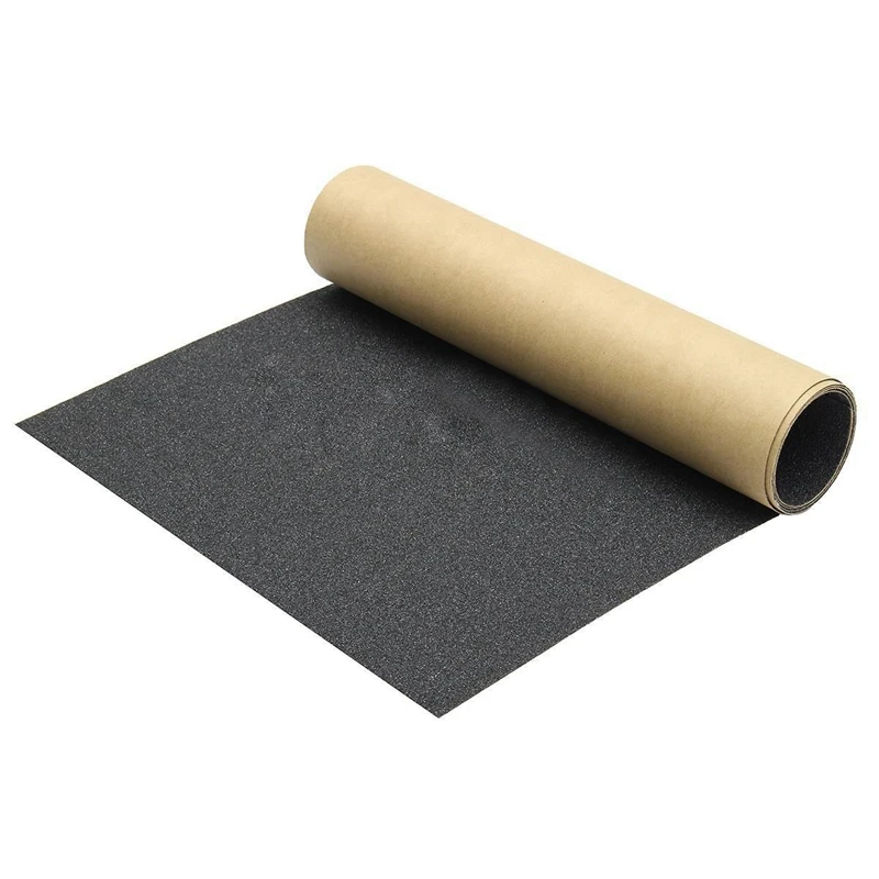 

110x 27cm Waterproof Skateboard Skating Longboard Sandpaper Grip Tape