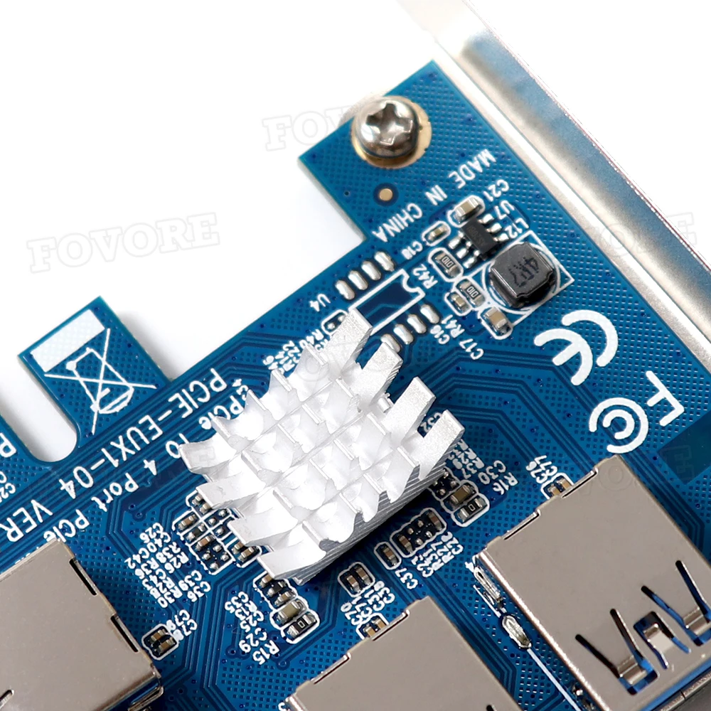PCIe от 1 до 4 Райзер PCI Express множитель порта PCI-e x1 x16 слот USB 3 0 адаптер удлинитель для