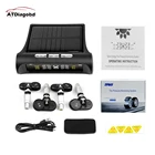 Система контроля давления в шинах автомобиля, с солнечной батареей, USB, TPMS, с ЖК-дисплеем, 4 внешнихвнутренних датчика для системы контроля температуры в шинах для внедорожников