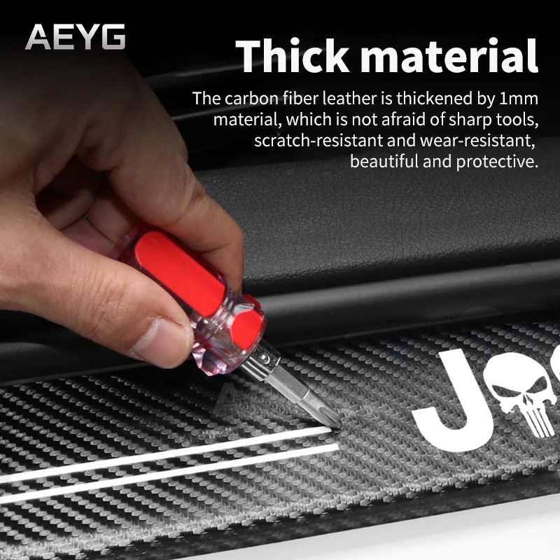 Автомобильная наклейка из углеродного волокна для Jeep Ranegade Patriot Wrangler Grand Cherokee Copass