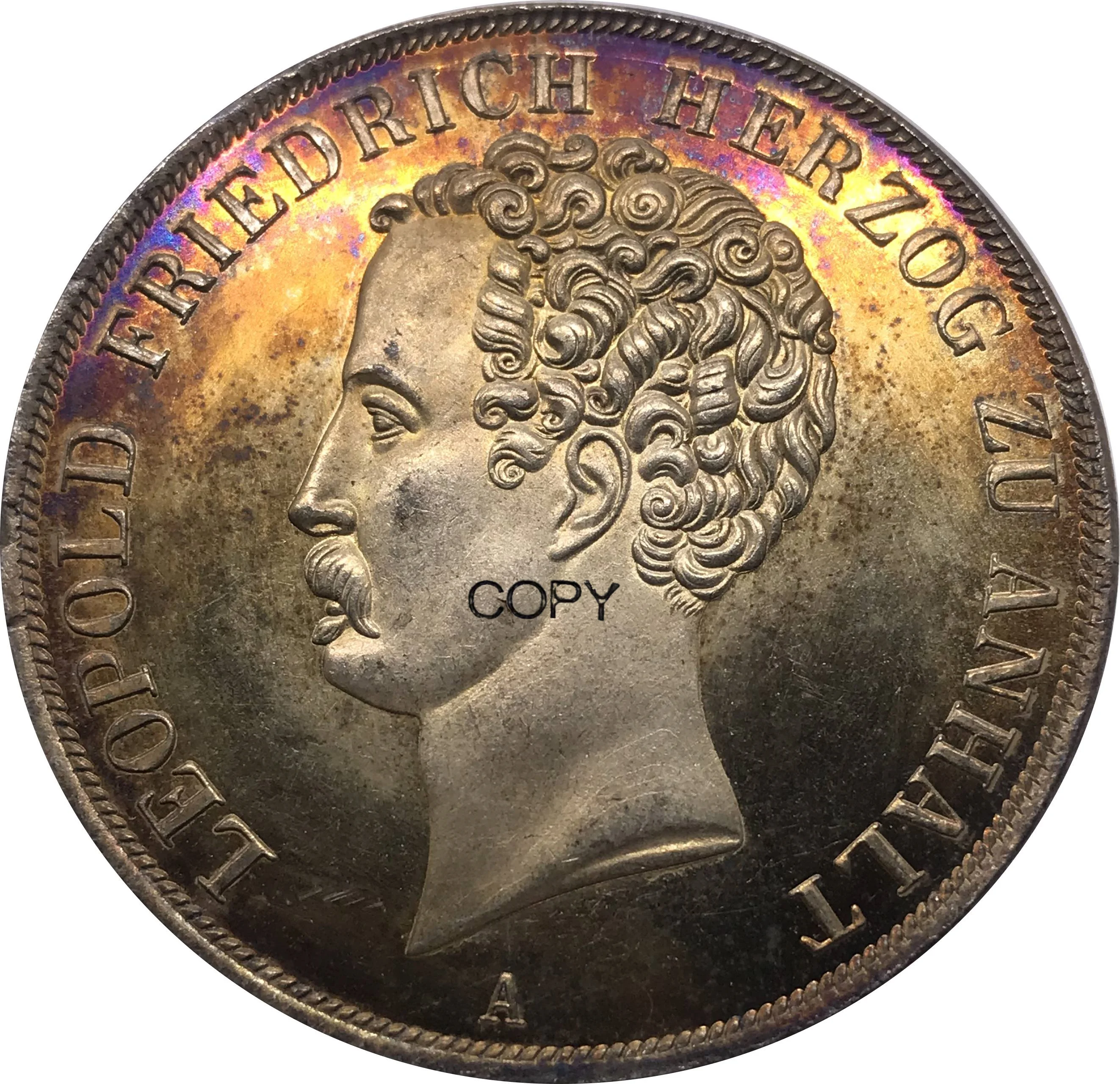 

Медная сувенирная копия монеты 2 Талера 1840 года