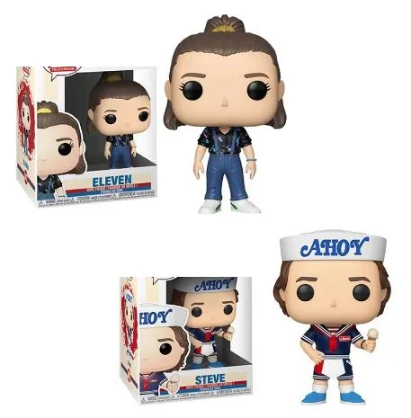 Экшн-Фигурка очень странные дела funko pop игрушки #843 Eleven 803 Стив с мороженым