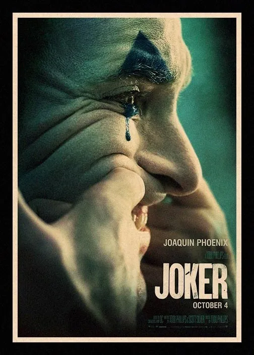 Отличный Классический постер JL joker Хоакин Феникс наклейки для гостиной домашний