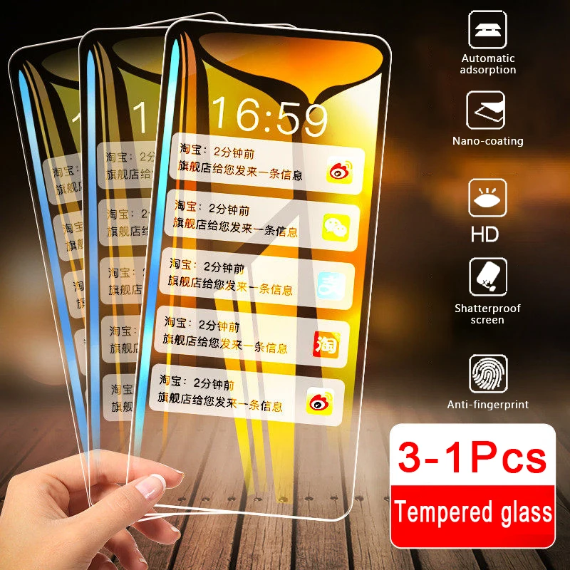 Закаленное стекло для Samsung Galaxy A51 A71 Защитное экрана A90 A80 A70 A60 A50 A40 A30 A20 A10 3 1