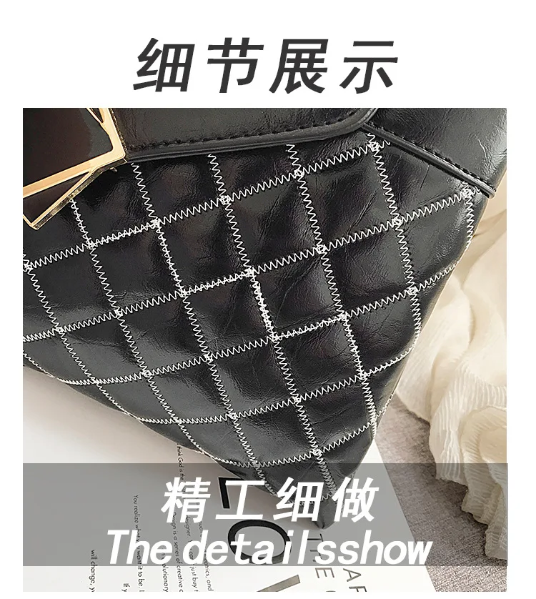 JIULIN Summer 2019 Western style Lingge chain bag large capacity shoulder fashion women's | Багаж и сумки