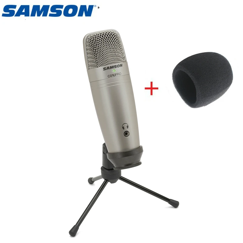 Samson C01u Pro Free Wind Sponge) Usb конденсаторный микрофон для студийной записи музыки youtube видео