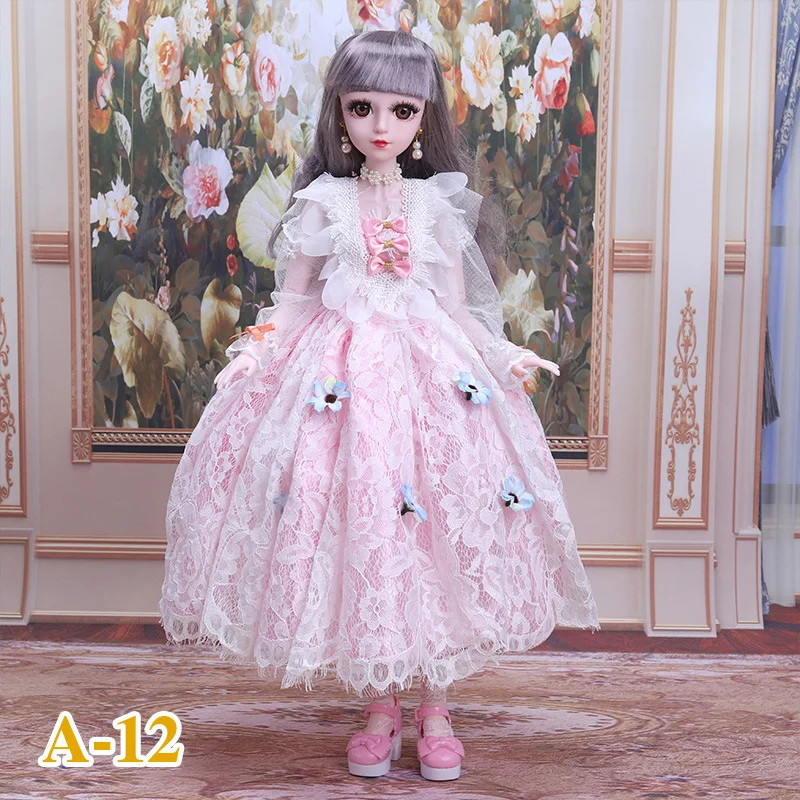 Аксессуары для кукол 22 дюйма 60 см одежда шарнирной куклы кружевное свадебное
