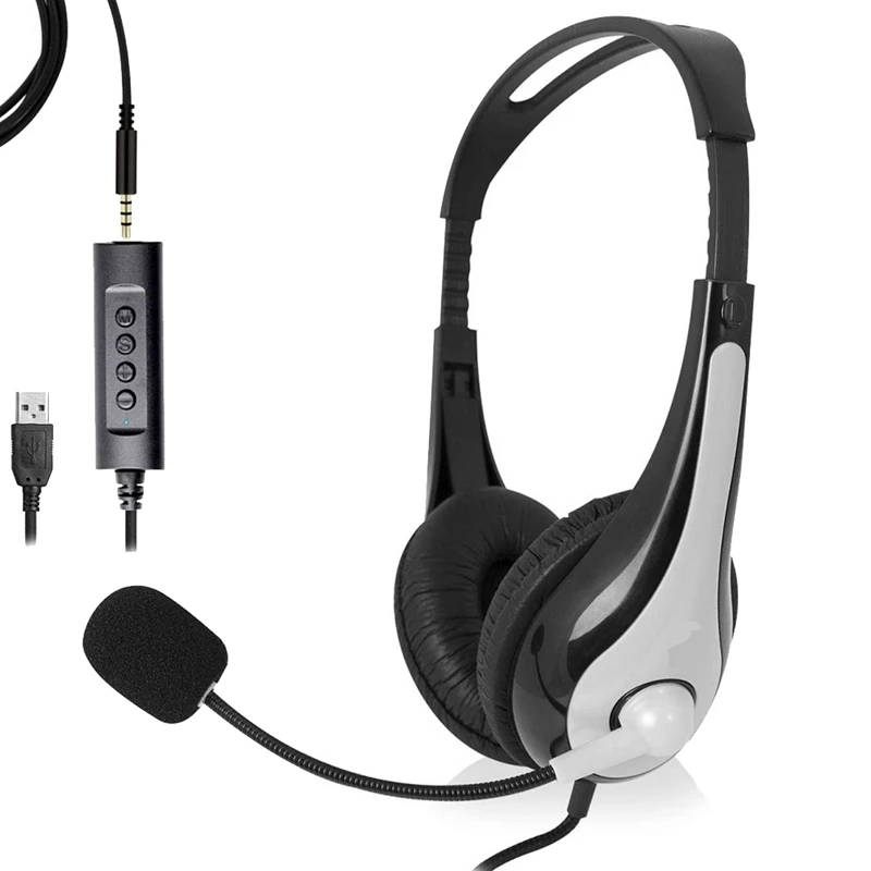 

Children's Headset 85DB Head-Mounted Computer Learning Headset Online Class Headset USB Headset Microphone