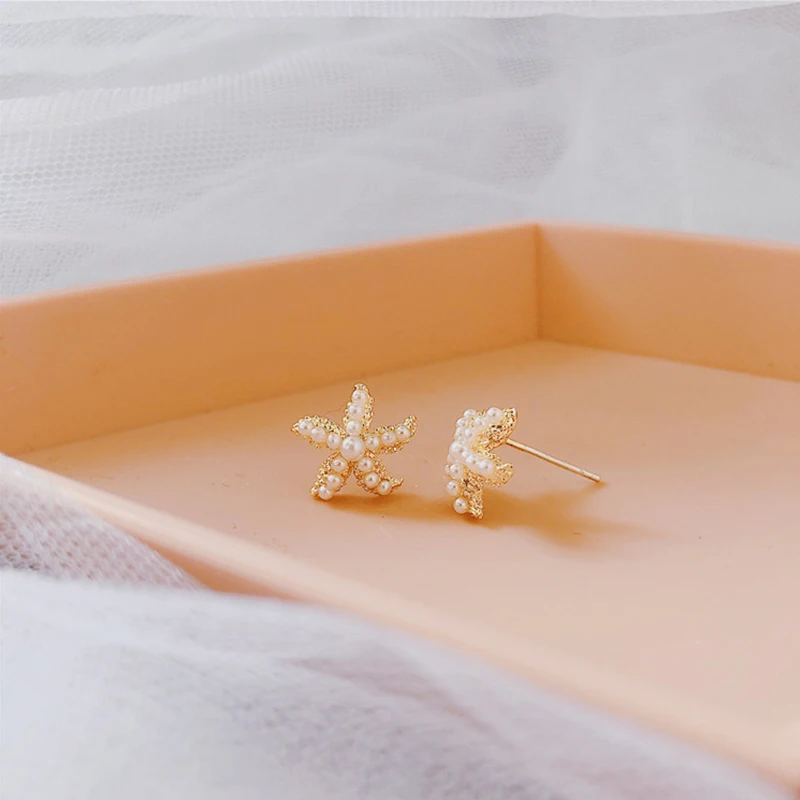 Серьги-гвоздики в виде пентаграммы Корейском стиле | Украшения и аксессуары